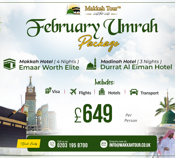 February Umrah Packages from UK | Best Deals 2026