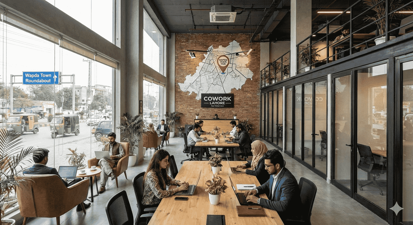 coworking space near wapda town lahore