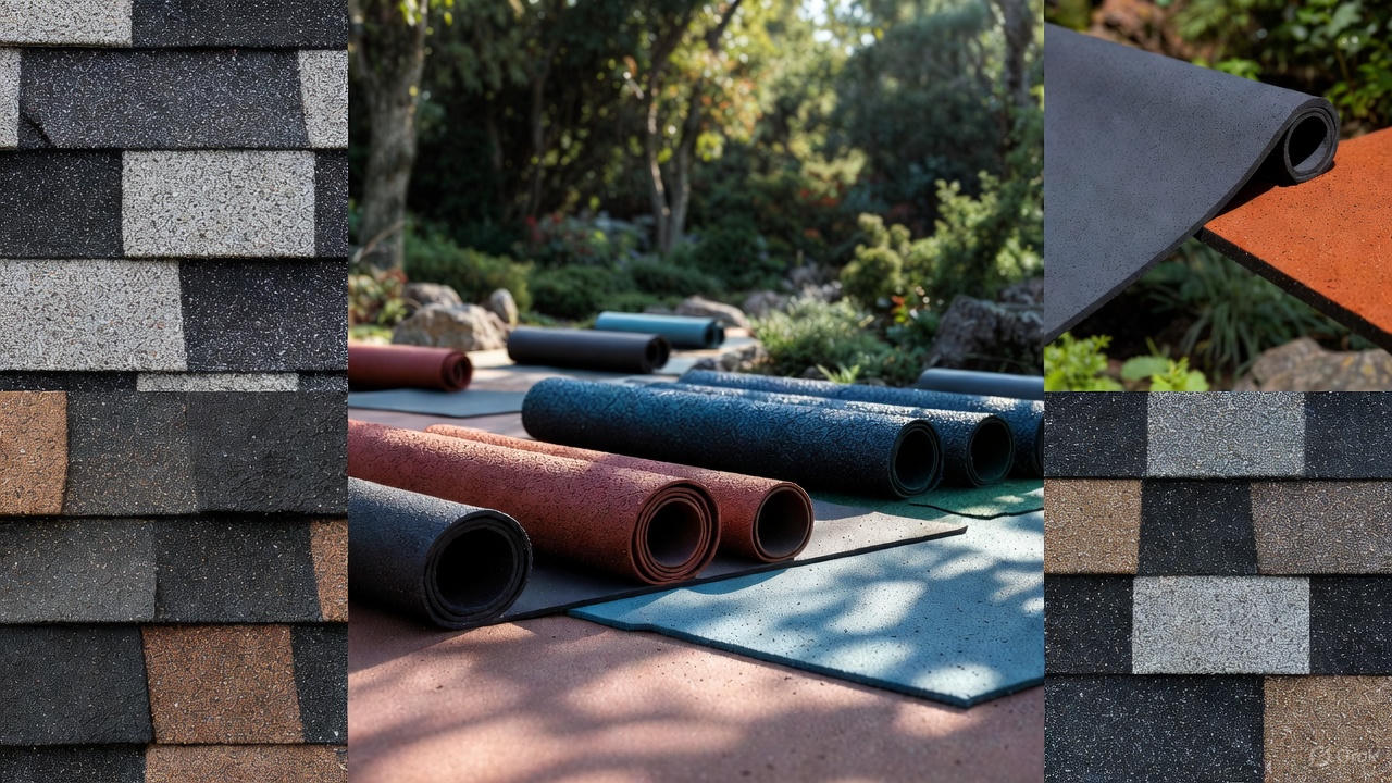 Outdoor Rubber Flooring Tiles & Rolls for Gardens and Playgrounds